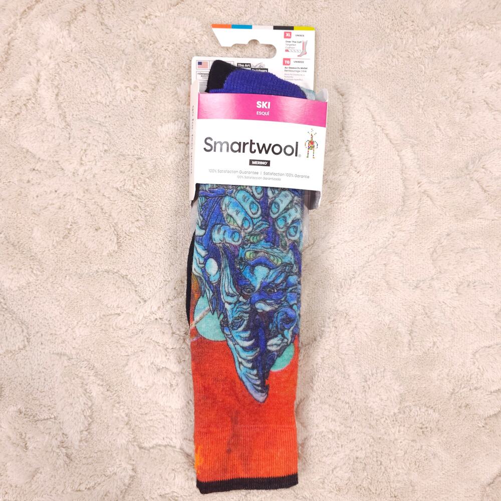 NWT Smartwool Ski Winter Haze Print Socks Unisex Sz XL